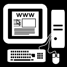 ordinateur: surfer / ordinateur: page d'internet
